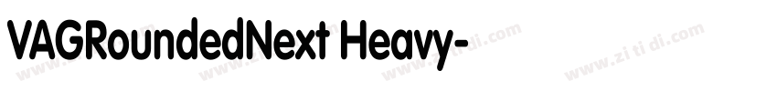 VAGRoundedNext Heavy字体转换